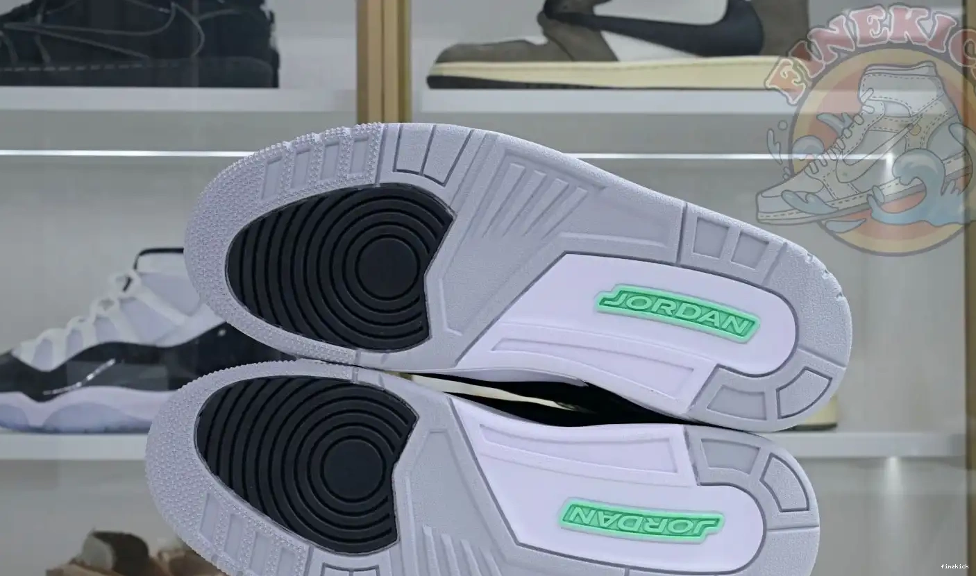 Green Glow Air Jordan 3 0613